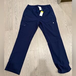 FIGS Cairo FreeX Lined Cargo Scrub Pants Mens Navy Large